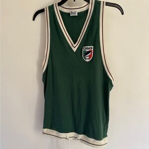 D&G Beach Green Sleeveless Tank Top